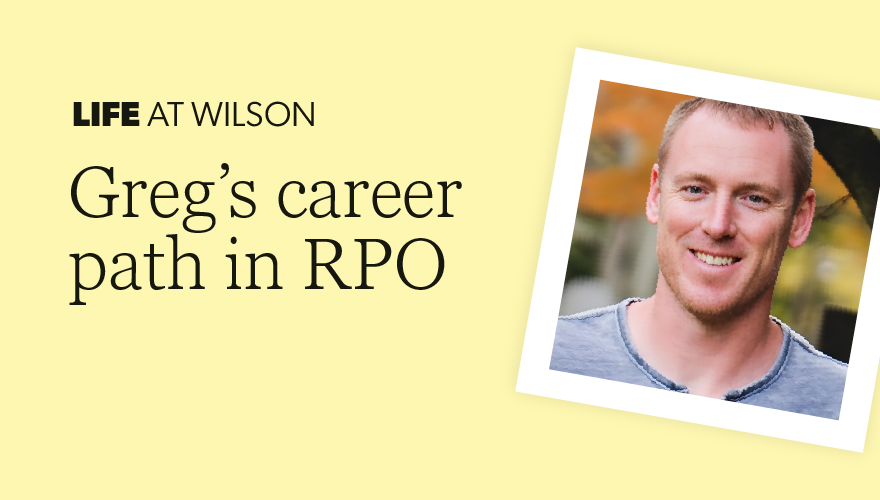 Greg's career path in RPO