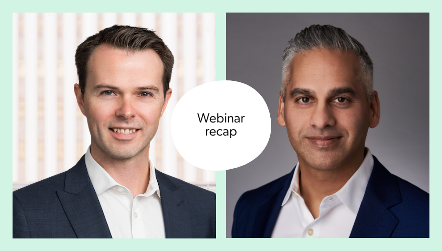 Headshots for Ryan Moore and Nish Simpath