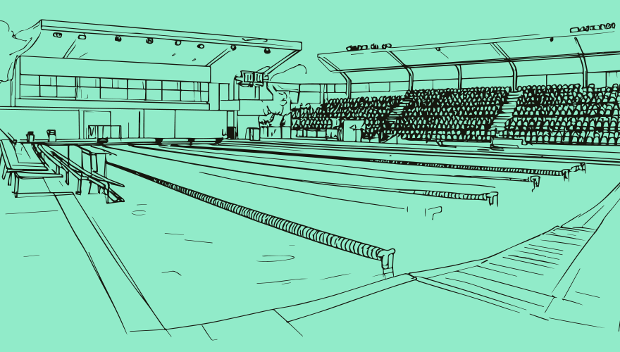 Illustration of a swimming pool